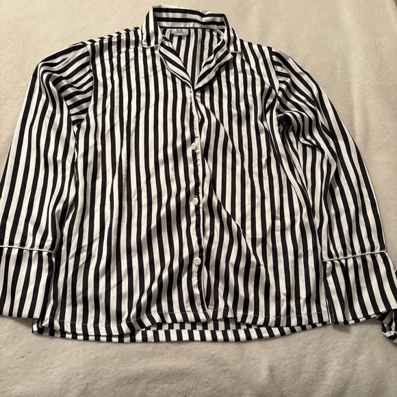 SS Weddings Striped Pajama Set - Picture 2 of 5